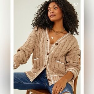 Altar’d State Lyla Varsity Cardigan WORN ONCE